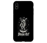 Custodia per iPhone XS Max Brain Rot Astronauta Grafica Surreale Spazio Gamer Meme Regalo