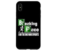 Custodia per iPhone XS Max Breaking Space Running Funny Runner