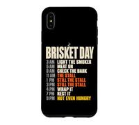 Custodia per iPhone XS Max Brisket Day Schedule Funny BBQ Smoker Pitmaster The Stall