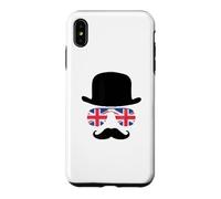 Custodia per iPhone XS Max British Gentleman - Cappello a bombetta, motivo: aviatori Union Jack