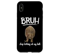 Custodia per iPhone XS Max Bruh Dont Look At My Frog Butt Meme