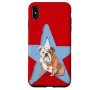 Custodia per iPhone XS Max Bulldog inglese Party Dog Art | Simpatico design di compleanno