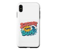 Custodia per iPhone XS Max Bum di compleanno | Retro Groovy Sun Ocean Beach Estate