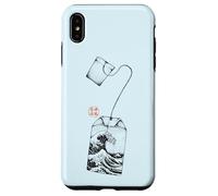 Custodia per iPhone XS Max Bustina di tè Great Wave Estetica giapponese