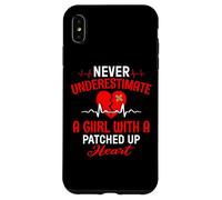 Custodia per iPhone XS Max Bypass Open Heart Chirurgia Recupero Sopravvissuta Ragazze Donne