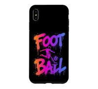 Custodia per iPhone XS Max Calcio Cool Graffiti Urban Streetwear Calcio Atleta