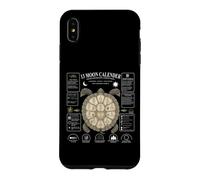 Custodia per iPhone XS Max Calendario lunare con 13 tartarughe lunari e conchiglie