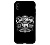 Custodia per iPhone XS Max California 1850 Orso Vintage Socal Norcal Los Angeles State