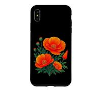 Custodia per iPhone XS Max California Papaveri Acquerello Wildflower Vintage Botanico
