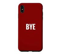 Custodia per iPhone XS Max Camicia con scritta "That Says Bye", un design che dice addio