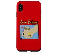 Custodia per iPhone XS Max Camino Portugues 2026 Santiago de Compostela Pilgrim Visualizza mappa