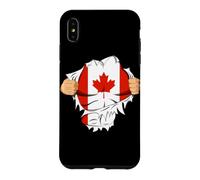 Custodia per iPhone XS Max Canadian Superhero Canada Flag Patriot Gift