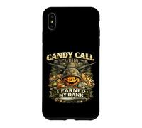 Custodia per iPhone XS Max Candy Call ha guadagnato grado veterano militare tema Halloween