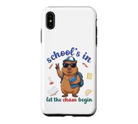 Custodia per iPhone XS Max Capybara Back To School Vibes Scuole In Let The Chaos Begin