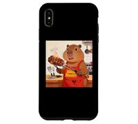 Custodia per iPhone XS Max Capybara Cooking Grill BBQ Funny Gift Capybara
