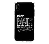 Custodia per iPhone XS Max Cara matematica, cresci e risolvi i tuoi problemi Algebra Lines