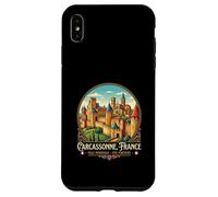 Custodia per iPhone XS Max Carcassonne Francia Viaggio Souvenir Città Regalo