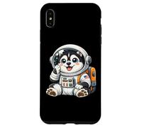Custodia per iPhone XS Max Carino cartone animato Husky Spazio ed Explorer Astronauta Cane