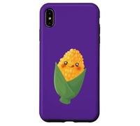 Custodia per iPhone XS Max Carino Mais Carattere Kawaii Vegetale Arte