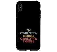 Custodia per iPhone XS Max Carlotta Name Carlotta Personalized Name First Given