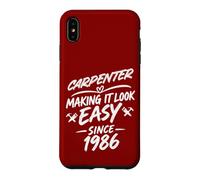 Custodia per iPhone XS Max Carpenter 40° anniversario di compleanno, perfetto falegname