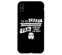 Custodia per iPhone XS Max Casco Stormtrooper Slogan I'm The Crazy Fan