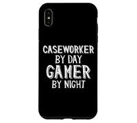 Custodia per iPhone XS Max Caseworker By Day Gamer By Night Servizi sociali Case Worker