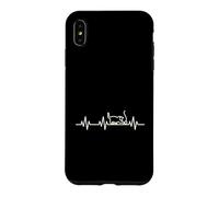 Custodia per iPhone XS Max Cat Love Heartbeat Vita Cuore ECG Pulse