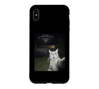 Custodia per iPhone XS Max Cat Selfie Alien UFO Divertente Incontro