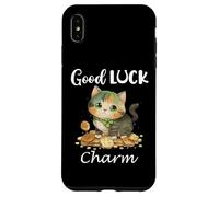 Custodia per iPhone XS Max Cat St Patricks Funny Irish Lucky Cat St Paddys Good Charm