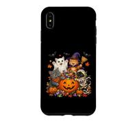 Custodia per iPhone XS Max Cat Witch Mummy Ghost Kitten Pumpkin Halloween Spooky Season