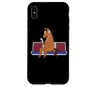 Custodia per iPhone XS Max Cavallo Con Cuffie Ascoltare Vibes
