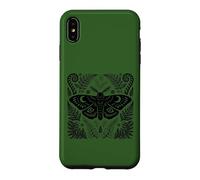 Custodia per iPhone XS Max Celeste Falena Felce Botanico Gotico Cottagecore Natura Arte