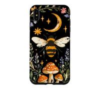 Custodia per iPhone XS Max Celestial Bee Moon Mushroom Cottagecore Botanical