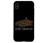 Custodia per iPhone XS Max Cesky Krumlov Repubblica Ceca Viaggio Souvenir Storico Città Regalo