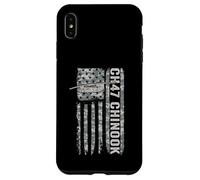 Custodia per iPhone XS Max CH-47 Chinook Bandiera Americana Elicottero Camo Chinook