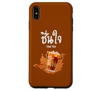Custodia per iPhone XS Max Cha Thai Divertente Thailandia Bere Cibo Latte Tè Boba Amanti