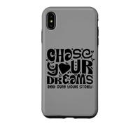 Custodia per iPhone XS Max Chase Your Dreams, white/black