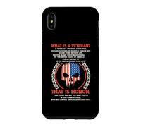 Custodia per iPhone XS Max Che cos'è un veterano che è Honor Veterans Day Patriotic US
