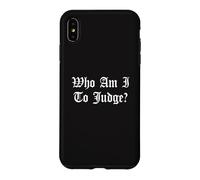 Custodia per iPhone XS Max Chi sono io per giudicare Nessun giudizio Chiesa cattolica Dio cristiano