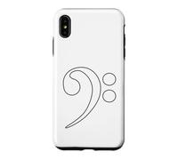 Custodia per iPhone XS Max Chiave di basso Bassista Nota Musicale Chitarrista Band Jazz Blues