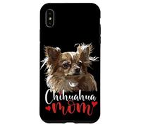 Custodia per iPhone XS Max Chihuahua Mamma Capelli Lunghi Chiwawa Cane Il Cane Madre