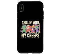 Custodia per iPhone XS Max CHILLIN WITH MY CREEPS Divertente Halloween Friends Meme