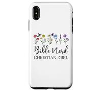Custodia per iPhone XS Max Christian Girls Nerd Bible Study Scripture Pastor God Jesus