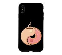 Custodia per iPhone XS Max Ciambella al caffè divertente equilibrio colazione