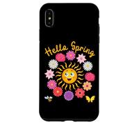 Custodia per iPhone XS Max Ciao Primavera Sole Fiore Donna Pasqua Festa della Mamma Donna Mamma