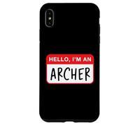 Custodia per iPhone XS Max Ciao, sono un arciere - Divertente