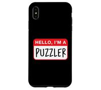 Custodia per iPhone XS Max Ciao, Sono un Puzzler - Divertente