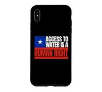 Custodia per iPhone XS Max Cile, L'accesso all'acqua è un diritto umano, bandiera del Cile