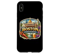 Custodia per iPhone XS Max Cimeli statali per visitatori della città souvenir di Boston, Massachusetts